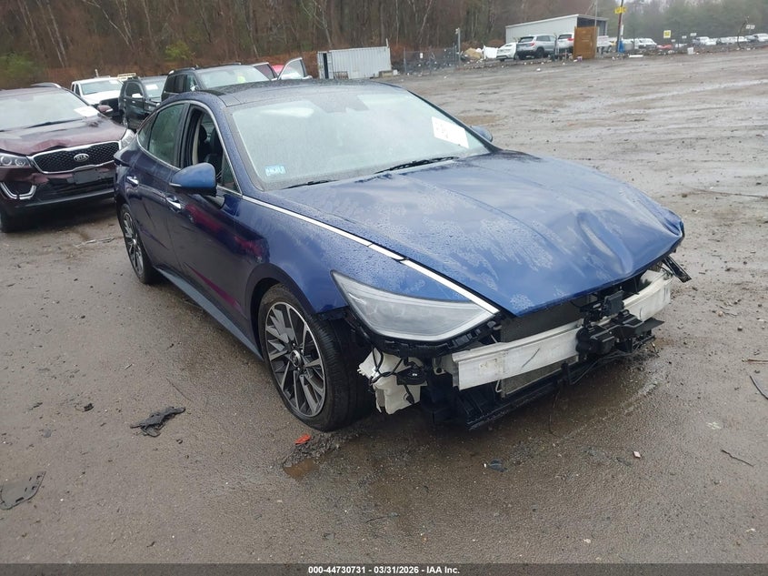 2020 Hyundai Sonata VIN 5NPEH4J20LH042780 IAAI salvage auction — LEFT FRONT, Salvage (Massachusetts), sold $2,500 on 2026-07-14 (photo 1)