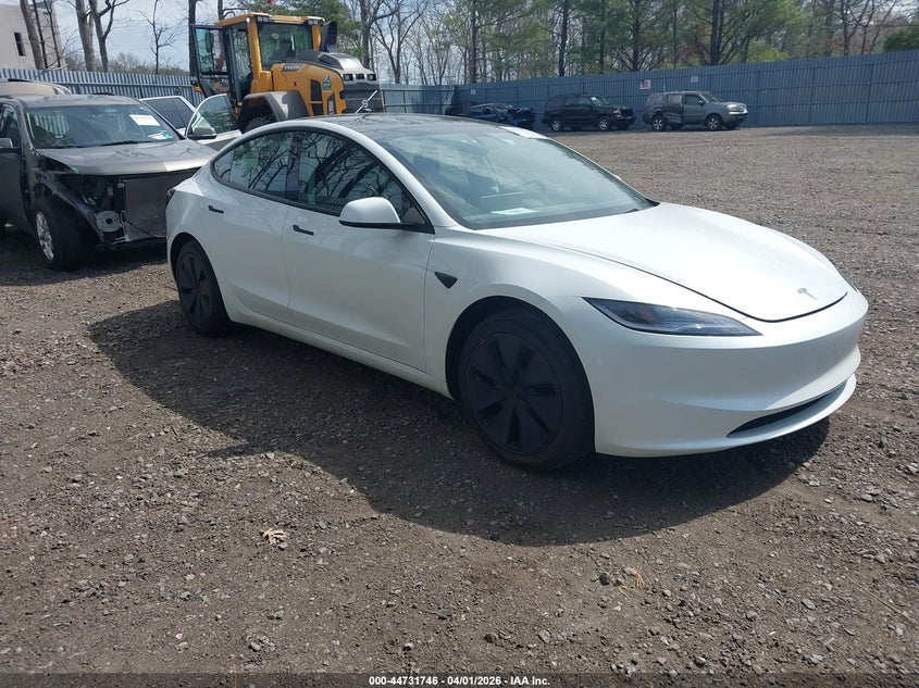 2025 Tesla Model 3 VIN 5YJ3E1EA8SF978479 IAAI salvage auction — SIDE, Salvage (New Jersey), sold $10,100 on 2026-07-29 (photo 1)