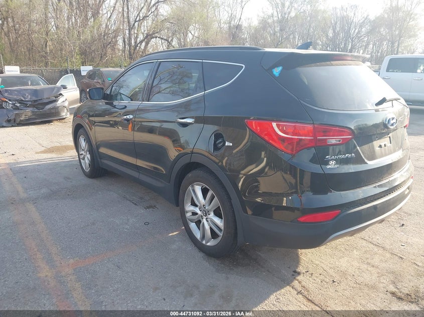 2013 Hyundai Santa fe VIN 5XYZU3LA8DG100946 IAAI salvage auction — HAIL, Salvage (Kansas), sold $1,250 on 2026-07-08 (photo 3)
