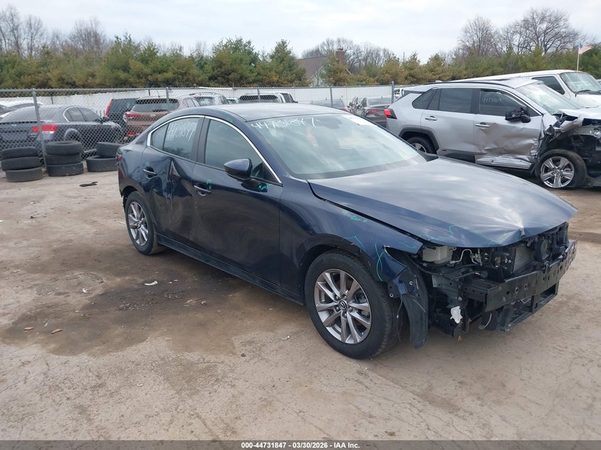 2019 Mazda 3 VIN JM1BPABL0K1106365 IAAI salvage auction — FRONT & REAR, Wait Title, sold $1,100 on 2026-07-21 (photo 1)