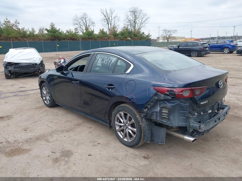 2019 Mazda 3 VIN JM1BPABL0K1106365 IAAI salvage auction — FRONT & REAR, Wait Title, sold $1,100 on 2026-07-21 (photo 3)