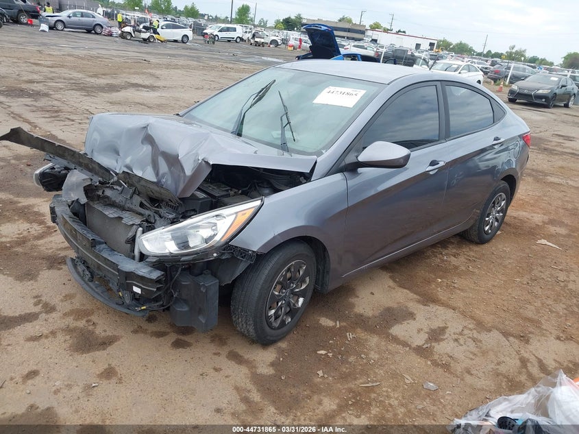 2016 Hyundai Accent VIN KMHCT4AE2GU151619 IAAI salvage auction — FRONT END, Wait Title, sold $550 on 2026-07-29 (photo 2)
