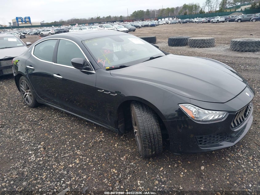 2019 Maserati Ghibli VIN ZAM57YTA6K1319495 IAAI salvage auction — FRONT & REAR, Wait Title, sold $4,725 on 2026-07-14 (photo 1)