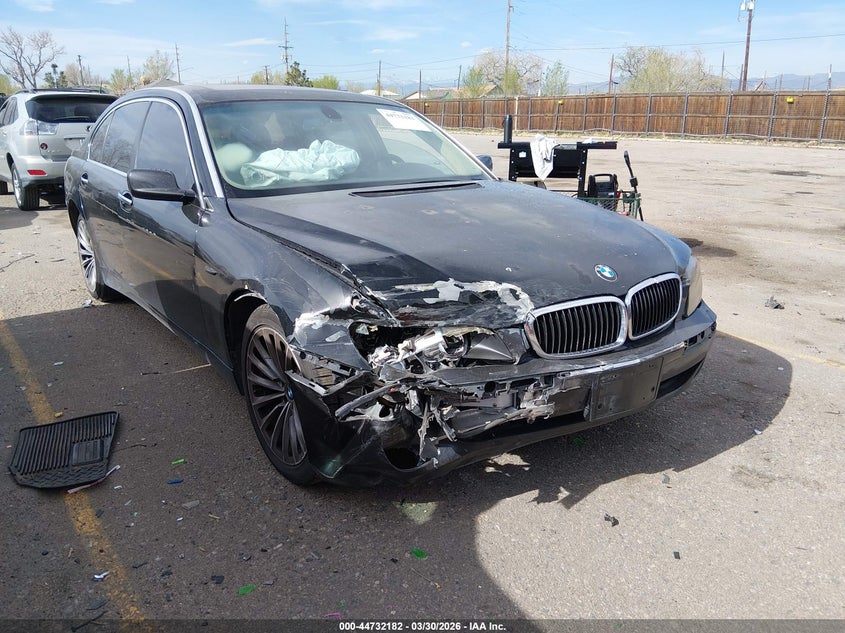 2008 BMW 7er VIN WBAHN83568DT77718 IAAI salvage auction — FRONT END, Bill Of Sale (Colorado), sold $425 on 2026-07-07 (photo 1)