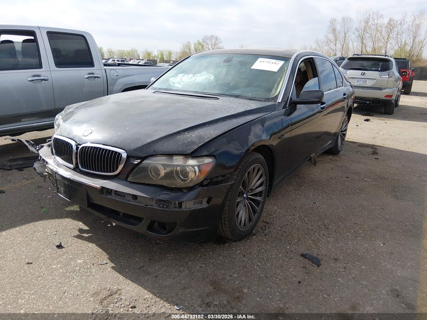 2008 BMW 7er VIN WBAHN83568DT77718 IAAI salvage auction — FRONT END, Bill Of Sale (Colorado), sold $425 on 2026-07-07 (photo 2)