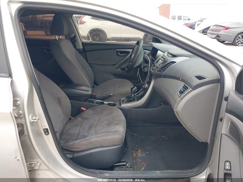 2015 Hyundai Elantra VIN KMHDH4AE6FU260556 IAAI salvage auction — FRONT & REAR, Original (Texas), sold $1,275 on 2026-07-08 (photo 5)