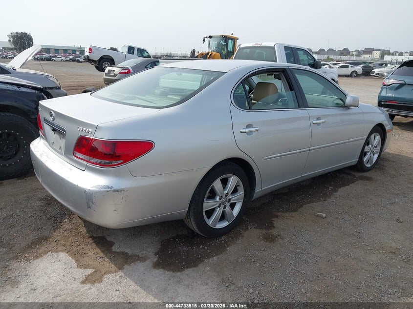 2005 Lexus ES VIN JTHBA30G355080715 IAAI salvage auction — REAR END, Salvage (Texas), sold $500 on 2026-07-20 (photo 4)