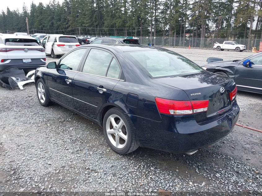 2006 Hyundai Sonata VIN 5NPEU46F86H129435 IAAI salvage auction — REAR END, Bill Of Sale (Washington), sold $350 on 2026-07-29 (photo 3)