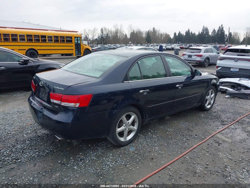 2006 Hyundai Sonata VIN 5NPEU46F86H129435 IAAI salvage auction — REAR END, Bill Of Sale (Washington), sold $350 on 2026-07-29 (photo 4)