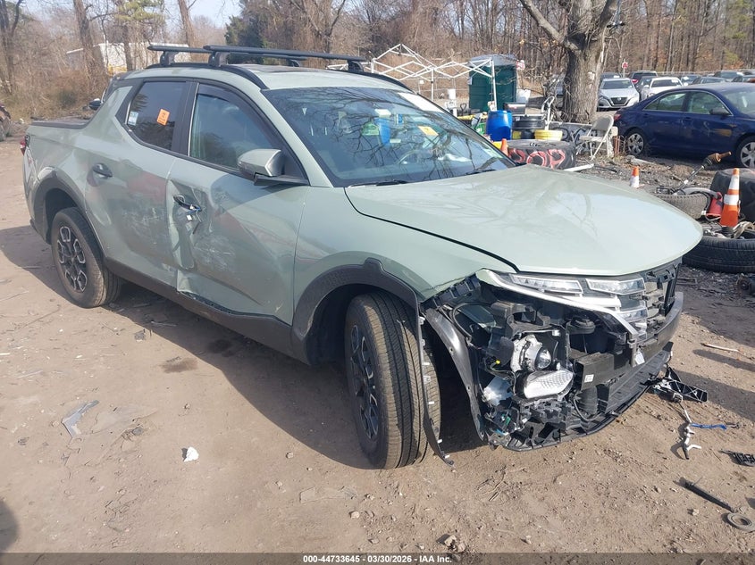 2023 Hyundai Santa cruz VIN 5NTJCDAE6PH076706 IAAI salvage auction — FRONT & REAR, Wait Title, sold $4,550 on 2026-07-28 (photo 1)