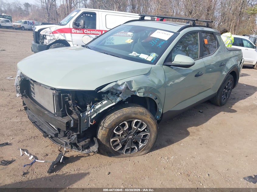 2023 Hyundai Santa cruz VIN 5NTJCDAE6PH076706 IAAI salvage auction — FRONT & REAR, Wait Title, sold $4,550 on 2026-07-28 (photo 2)