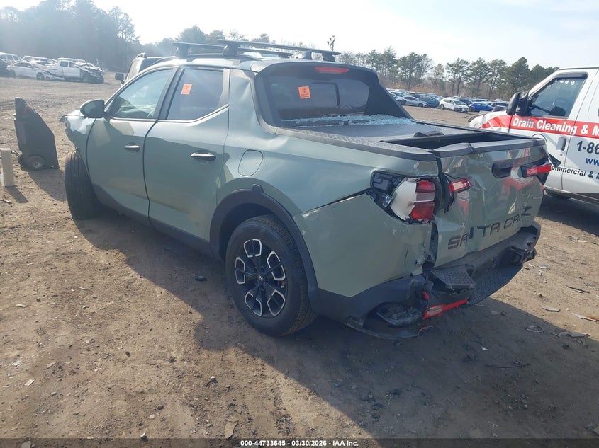 2023 Hyundai Santa cruz VIN 5NTJCDAE6PH076706 IAAI salvage auction — FRONT & REAR, Wait Title, sold $4,550 on 2026-07-28 (photo 3)