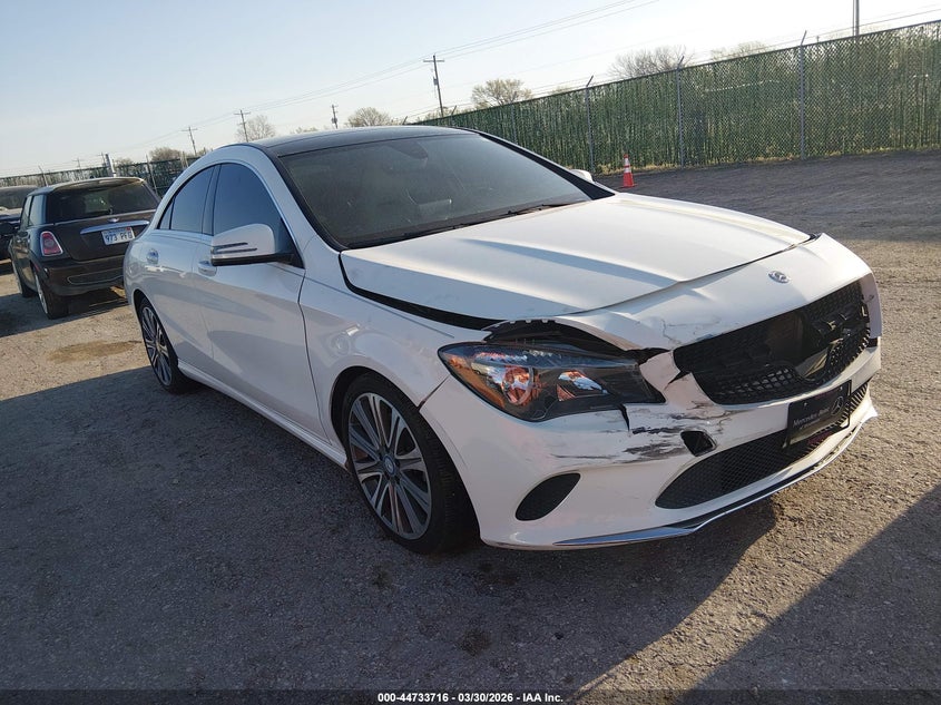 2018 Mercedes-benz Cla-klasse VIN WDDSJ4GB9JN559478 IAAI salvage auction — FRONT END, Clear (Kansas), sold $3,800 on 2026-07-17 (photo 1)