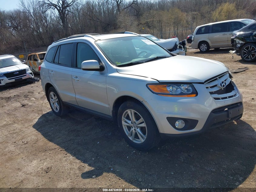 2011 Hyundai Santa fe VIN 5XYZHDAG0BG016781 IAAI salvage auction — LEFT FRONT, Salvage (Illinois), sold $1,000 on 2026-07-08 (photo 1)
