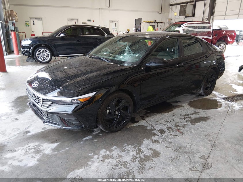 2026 Hyundai Elantra VIN KMHLM4DG7TU129720 IAAI salvage auction — FRONT END, Wait Title, sold $4,450 on 2026-07-27 (photo 2)