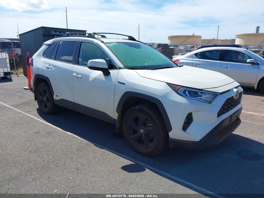 2021 Toyota Rav4 hybrid VIN JTMB6RFV8MD025323 IAAI salvage auction — WATER/FLOOD, Salvage (Hawaii), sold $2,700 on 2026-07-21 (photo 1)