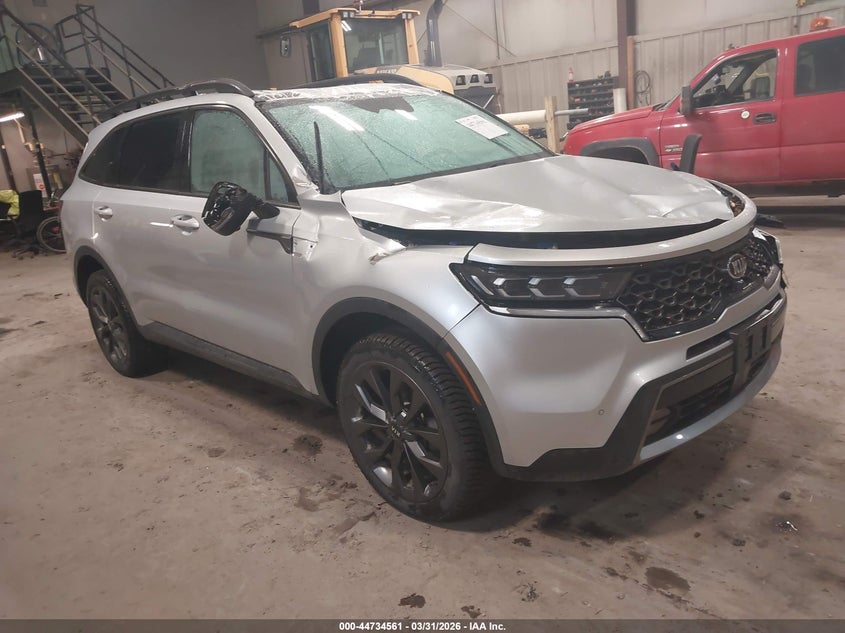 2021 Kia Sorento VIN 5XYRKDLF2MG041898 IAAI salvage auction — FRONT END, Salvage (Vermont), sold $6,400 on 2026-07-09 (photo 1)