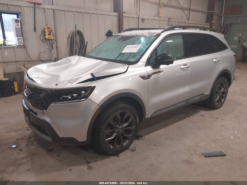 2021 Kia Sorento VIN 5XYRKDLF2MG041898 IAAI salvage auction — FRONT END, Salvage (Vermont), sold $6,400 on 2026-07-09 (photo 2)