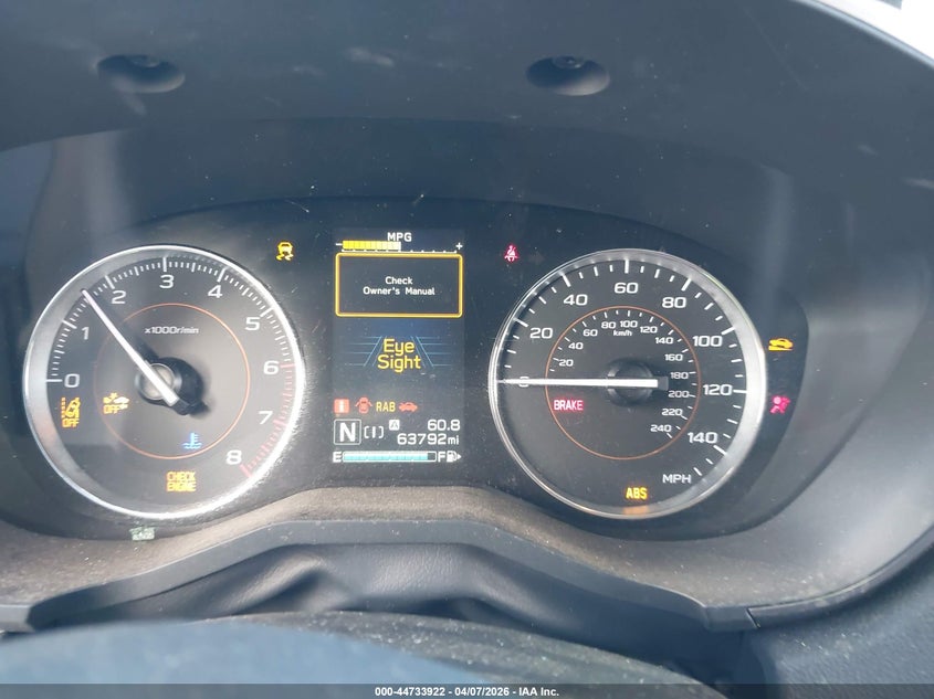 2022 Subaru Xv VIN JF2GTHNC2NH259767 IAAI salvage auction — LEFT & RIGHT, Salvage Title, sold $100 on 2026-07-28 (photo 7)