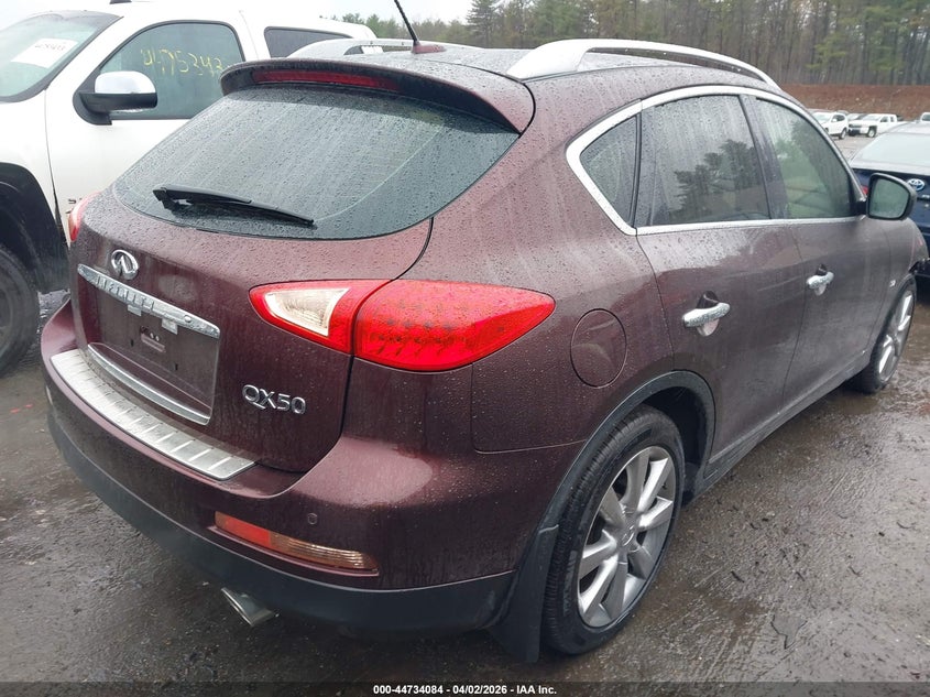 2015 Infiniti Qx50 VIN JN1BJ0HR6FM771625 IAAI salvage auction — FRONT END, Wait Title, sold $700 on 2026-07-24 (photo 4)