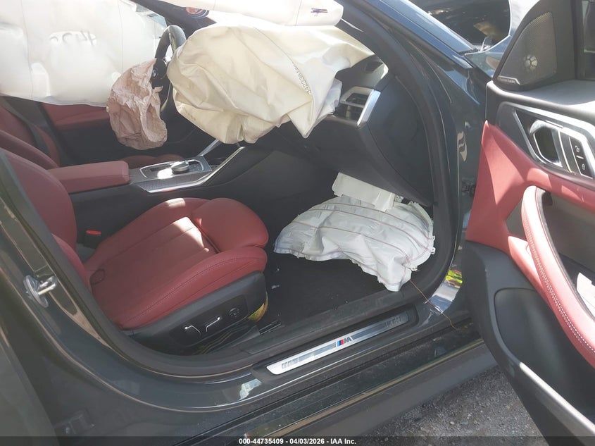 2025 BMW 4er VIN WBA33FB01SFU52637 IAAI salvage auction — FRONT END, Wait Title, sold $1,750 on 2026-07-21 (photo 5)