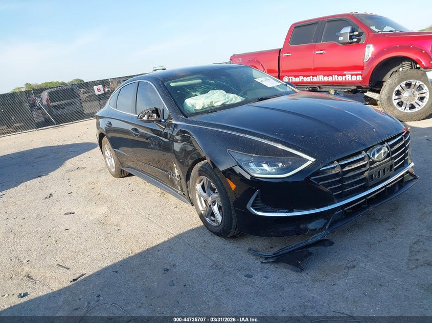 2021 Hyundai Sonata VIN 5NPEG4JAXMH126813 IAAI salvage auction — LEFT FRONT, Wait Title, sold $3,100 on 2026-07-21 (photo 1)