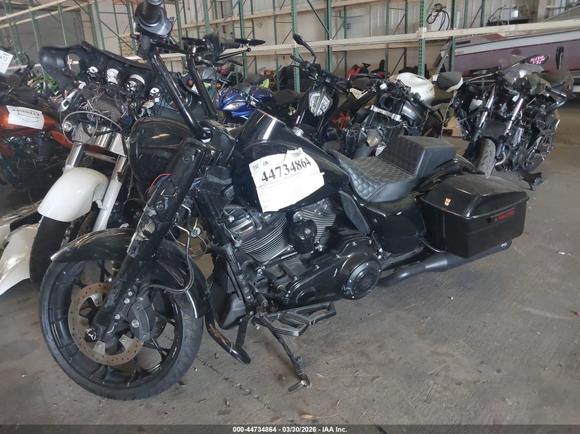 2023 Harley-davidson Road king VIN 1HD1KVP15PB635044 IAAI salvage auction — FRONT END, Wait Title, sold $2,650 on 2026-07-21 (photo 2)