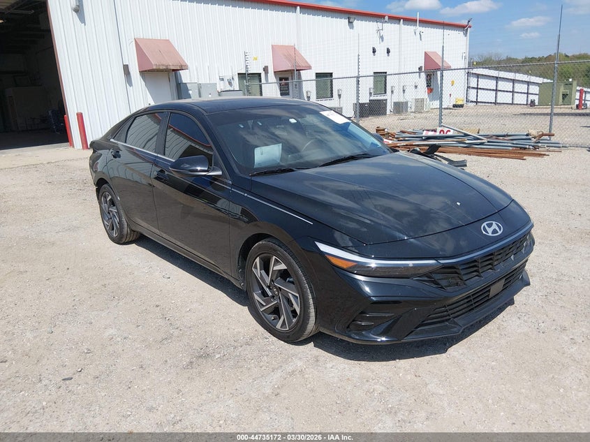 2025 Hyundai Elantra VIN KMHLP4DG8SU995397 IAAI salvage auction — REAR END, Wait Title, sold $9,500 on 2026-07-13 (photo 1)