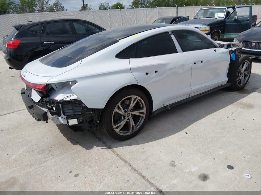 2024 Audi E-tron gt VIN WAUFJBFW1R7004445 IAAI salvage auction — Front & Rear, Original (Texas), sold $23,450 on 2026-06-18 (photo 4)