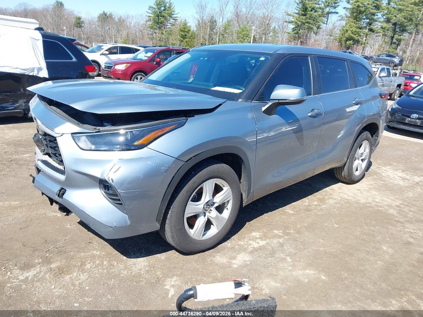 2023 Toyota Highlander VIN 5TDKDRAH0PS512807 IAAI salvage auction — FRONT END, Salvage Title, sold $13,550 on 2026-07-17 (photo 2)