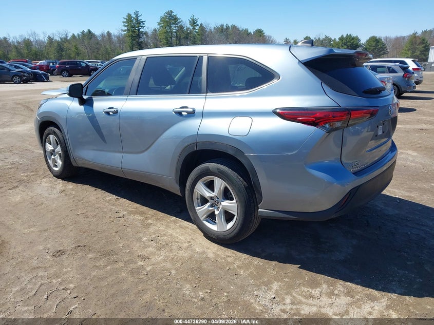 2023 Toyota Highlander VIN 5TDKDRAH0PS512807 IAAI salvage auction — FRONT END, Salvage Title, sold $13,550 on 2026-07-17 (photo 3)