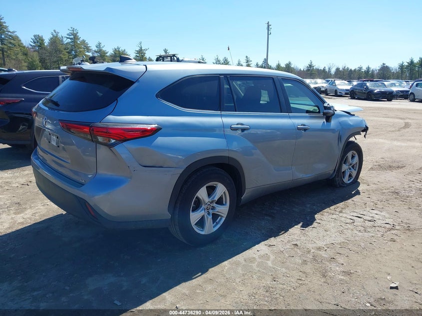 2023 Toyota Highlander VIN 5TDKDRAH0PS512807 IAAI salvage auction — FRONT END, Salvage Title, sold $13,550 on 2026-07-17 (photo 4)