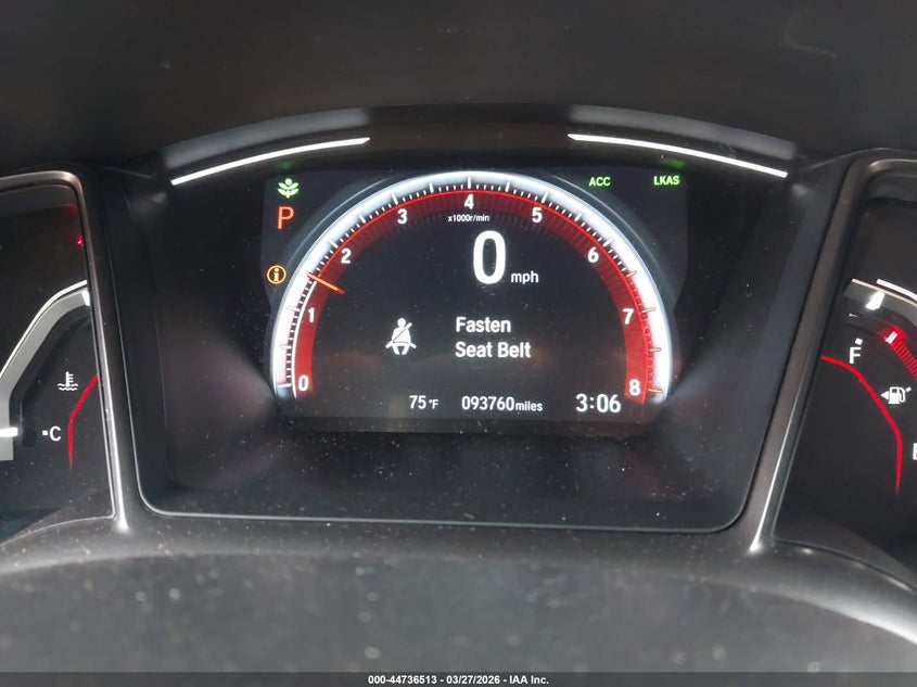 2020 Honda Civic VIN SHHFK7H90LU212062 IAAI salvage auction — FRONT END, Clear (Tennessee), sold $3,950 on 2026-07-29 (photo 7)