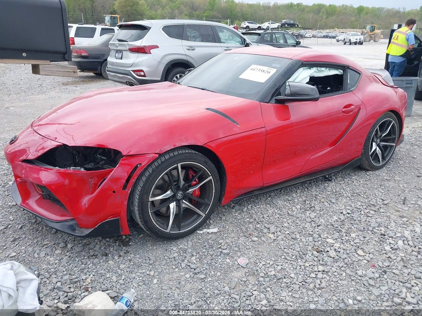 2021 Toyota Supra VIN WZ1DB0C00MW041644 IAAI salvage auction — FRONT END, Wait Title, sold $22,500 on 2026-07-06 (photo 2)