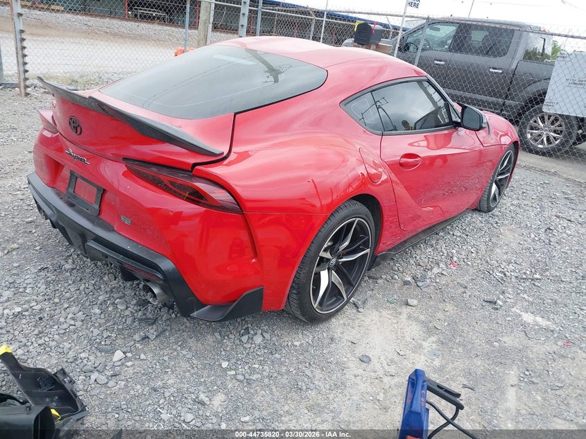 2021 Toyota Supra VIN WZ1DB0C00MW041644 IAAI salvage auction — FRONT END, Wait Title, sold $22,500 on 2026-07-06 (photo 4)