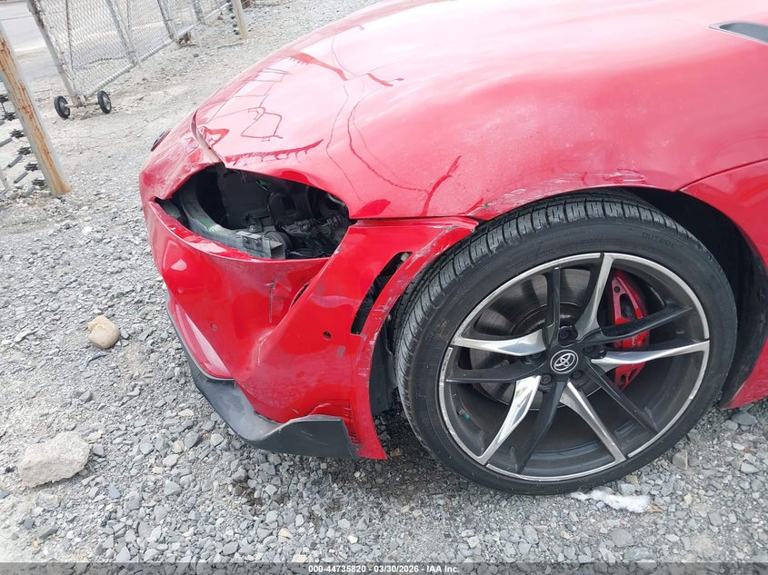 2021 Toyota Supra VIN WZ1DB0C00MW041644 IAAI salvage auction — FRONT END, Wait Title, sold $22,500 on 2026-07-06 (photo 6)
