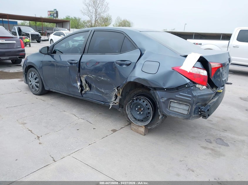 2017 Toyota Corolla VIN 5YFBURHE9HP666857 IAAI salvage auction — LEFT SIDE, Original (Texas), sold $2,650 on 2026-07-08 (photo 3)