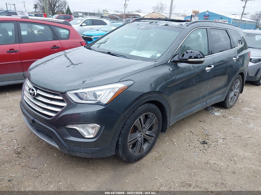 2014 Hyundai Santa fe VIN KM8SRDHF9EU075399 IAAI salvage auction — HAIL, Salvage (Iowa), sold $2,200 on 2026-07-28 (photo 2)