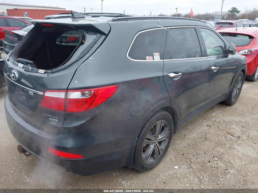 2014 Hyundai Santa fe VIN KM8SRDHF9EU075399 IAAI salvage auction — HAIL, Salvage (Iowa), sold $2,200 on 2026-07-28 (photo 4)