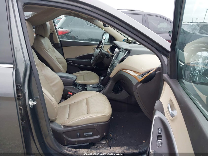 2014 Hyundai Santa fe VIN KM8SRDHF9EU075399 IAAI salvage auction — HAIL, Salvage (Iowa), sold $2,200 on 2026-07-28 (photo 5)