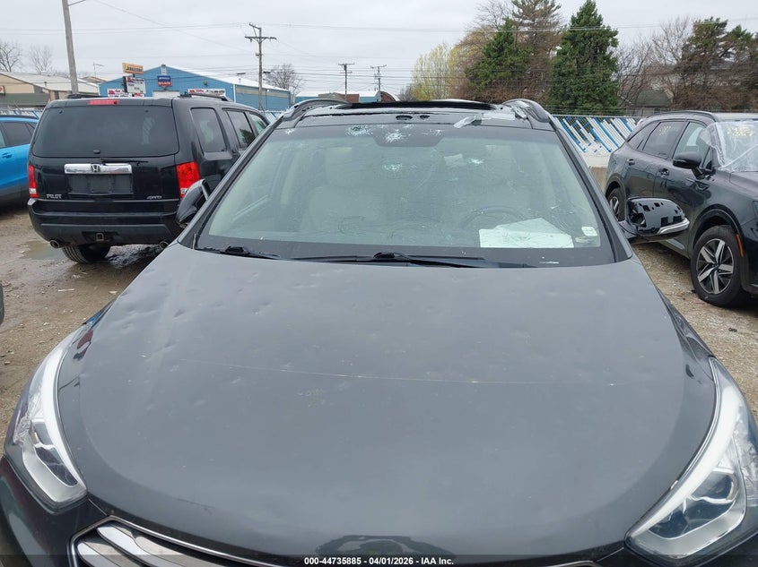 2014 Hyundai Santa fe VIN KM8SRDHF9EU075399 IAAI salvage auction — HAIL, Salvage (Iowa), sold $2,200 on 2026-07-28 (photo 6)