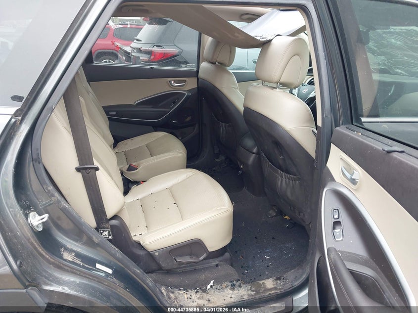 2014 Hyundai Santa fe VIN KM8SRDHF9EU075399 IAAI salvage auction — HAIL, Salvage (Iowa), sold $2,200 on 2026-07-28 (photo 8)