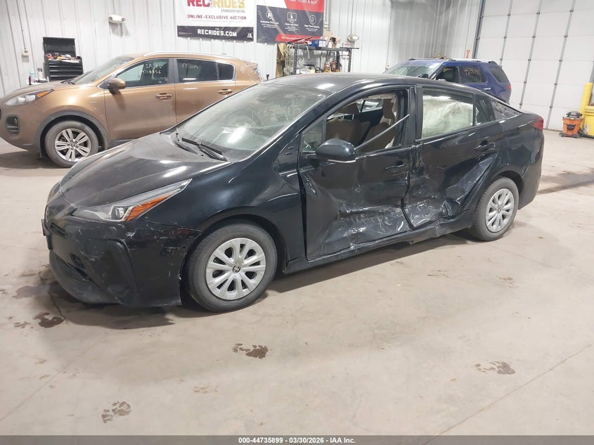 2019 Toyota Prius VIN JTDKARFU5K3076819 IAAI salvage auction — LEFT SIDE, Salvage (North Dakota), sold $2,750 on 2026-07-16 (photo 2)