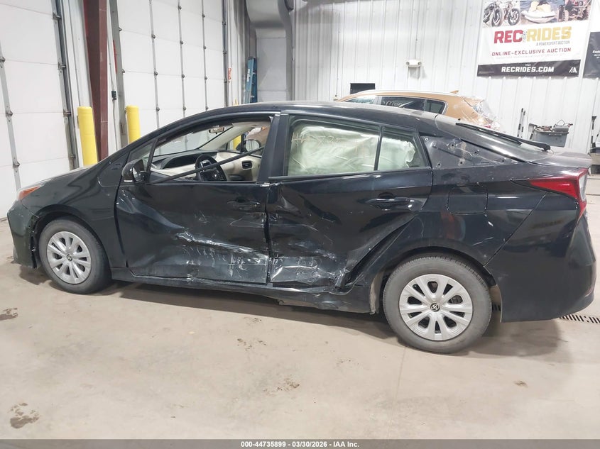 2019 Toyota Prius VIN JTDKARFU5K3076819 IAAI salvage auction — LEFT SIDE, Salvage (North Dakota), sold $2,750 on 2026-07-16 (photo 6)