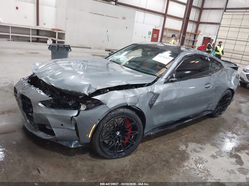 2025 BMW M4 VIN WBS33HK09SCU33990 IAAI salvage auction — FRONT END, Wait Title, sold $24,100 on 2026-10-06 (photo 2)