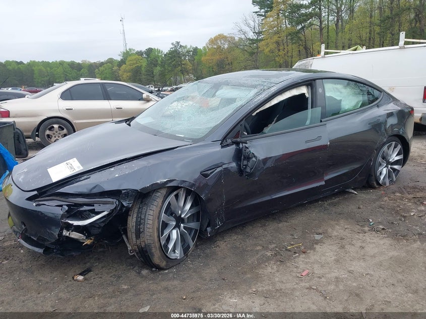 2025 Tesla Model 3 VIN 5YJ3E1EB5SF897979 IAAI salvage auction — ROLLOVER, Wait Title, sold $7,975 on 2026-07-08 (photo 6)
