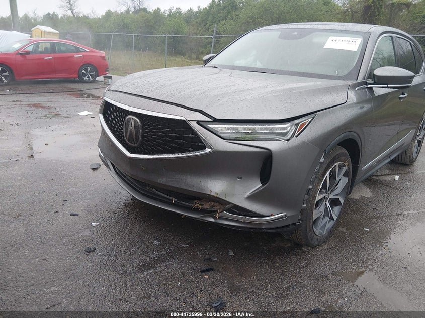 2022 Acura Mdx VIN 5J8YD9H41NL009364 IAAI salvage auction — FRONT END, Salvage (Louisiana), sold $12,300 on 2026-07-28 (photo 6)
