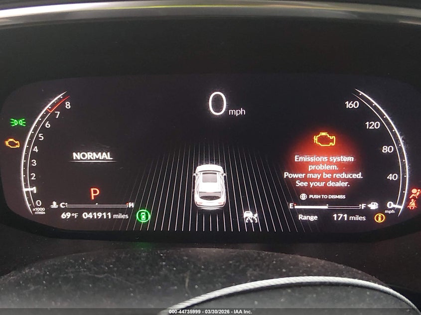 2022 Acura Mdx VIN 5J8YD9H41NL009364 IAAI salvage auction — FRONT END, Salvage (Louisiana), sold $12,300 on 2026-07-28 (photo 7)
