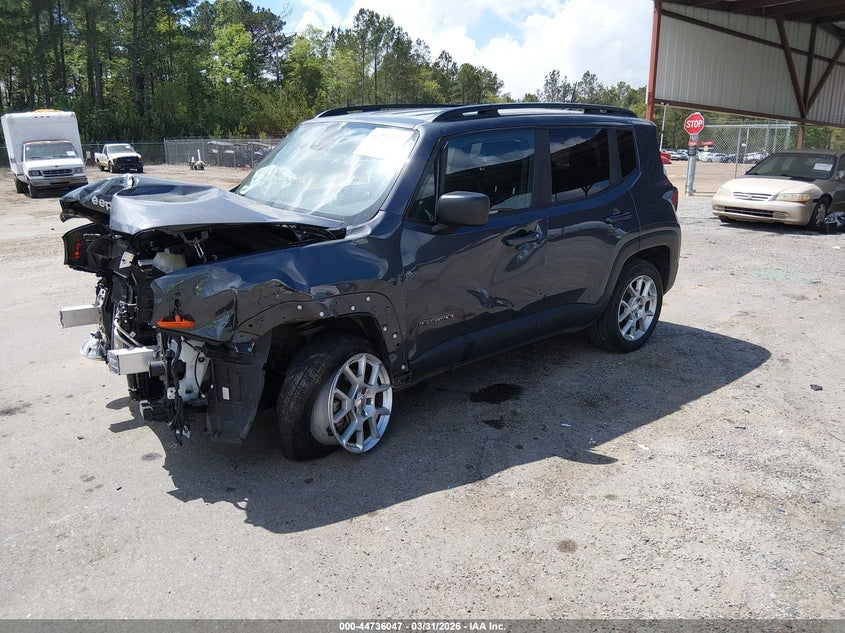 2022 Jeep Renegade VIN ZACNJDB19NPN78614 IAAI salvage auction — FRONT END, Salvage (Mississippi), sold $1,000 on 2026-07-22 (photo 2)