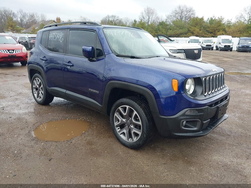 2017 Jeep Renegade VIN ZACCJBBB7HPF45557 IAAI salvage auction — LEFT SIDE, Clear (Indiana), sold $2,250 on 2026-07-07 (photo 1)